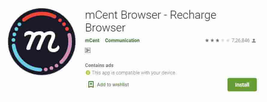 mcent app mCent Browser App
